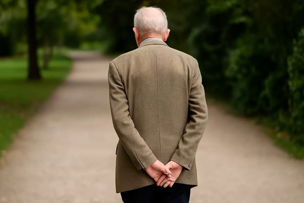 Die Bedeutung, mit den Händen im Rücken zu gehen